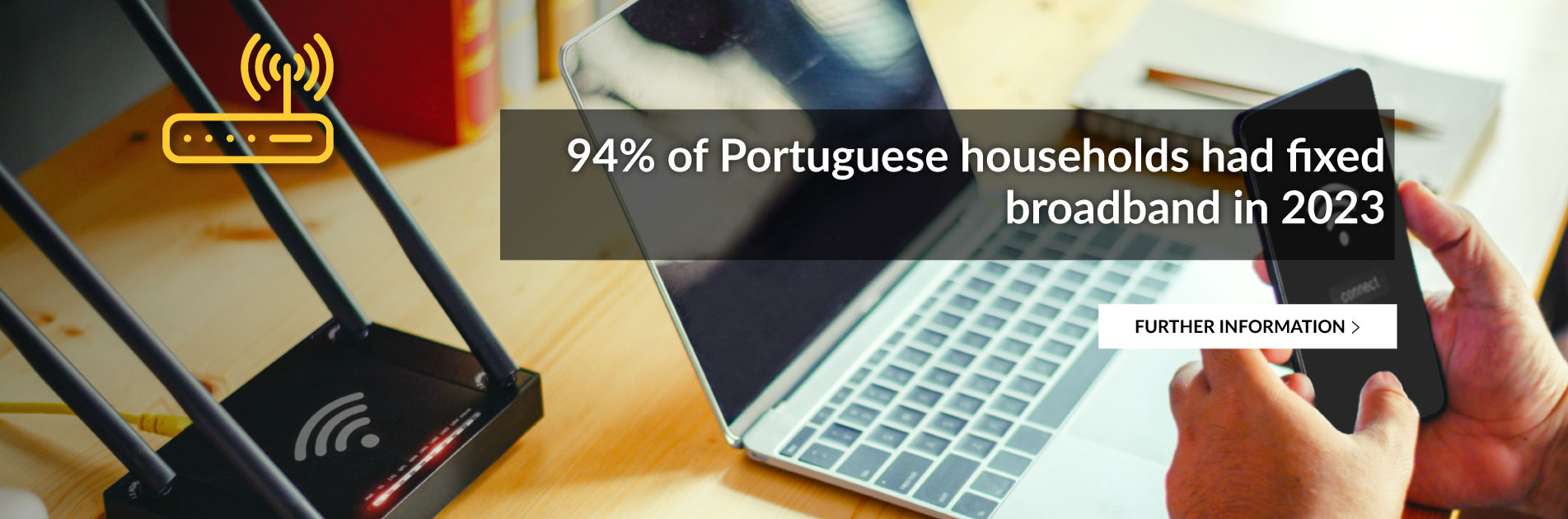94% of Portuguese households had fixed broadband in 2023