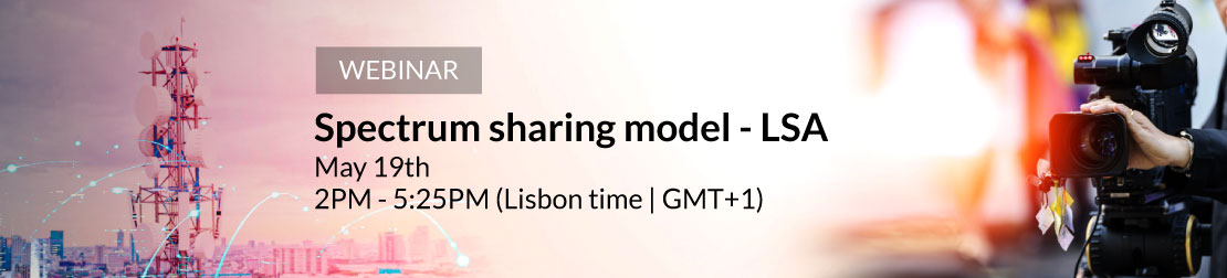 Image of the Webinar: ''Spectrum sharing model - LSA''