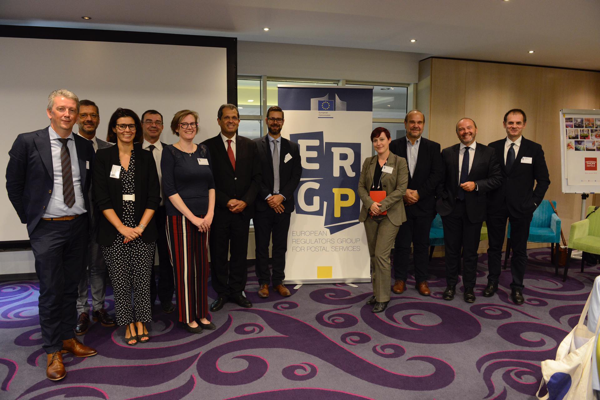 O Presidente e Vice-Presidentes do ERGP e respetivas equipas com alguns representantes da Uniglobal.