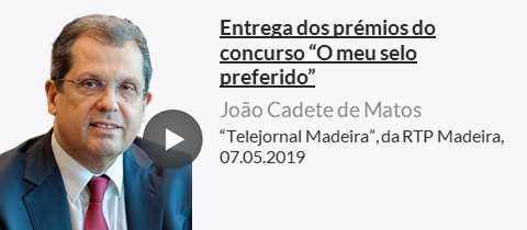 Entrevista ao ''Telejornal Madeira'' no âmbito da entrega dos prémios do concurso ''O meu selo preferido'', a 07.05.2019.