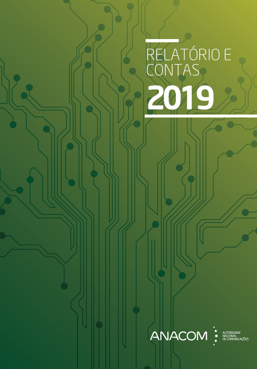 Capa do Relatório e Contas de 2019.