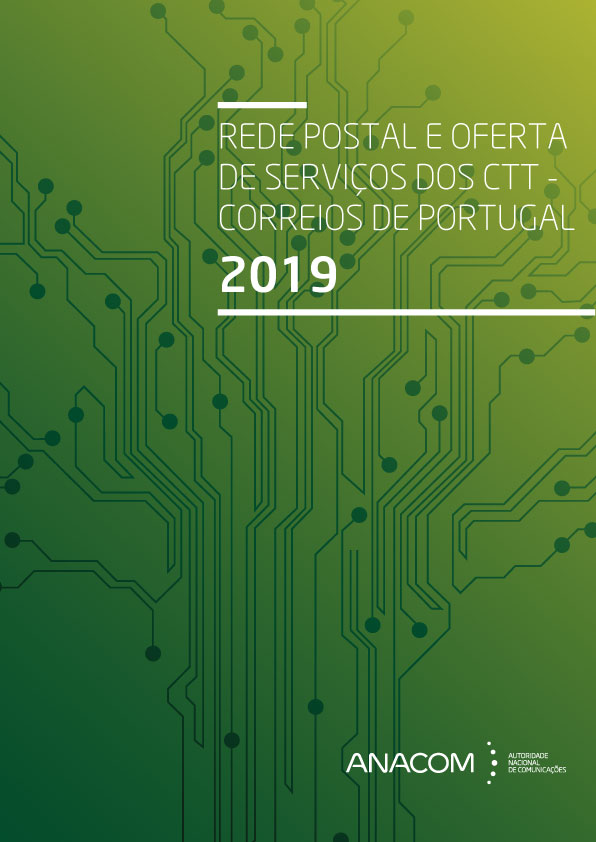 Capa do Relatório sobre Rede de Estabelecimentos Postais dos CTT - 2019