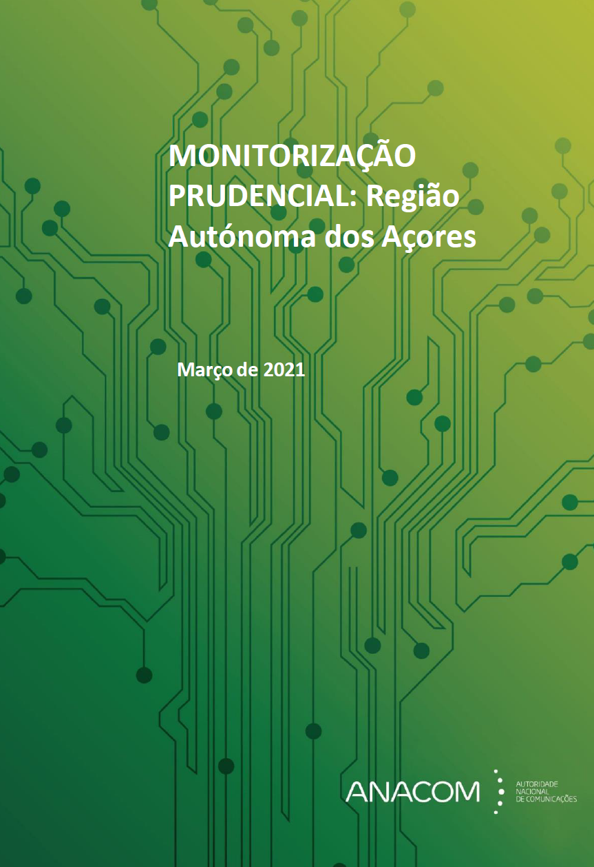 Imagem da capa do relatório de Monitorização prudencial na Região Autónoma dos Açores