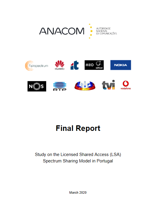 Study on the Licensed Shared Access (LSA) spectrum sharing model in Portugal (final report)